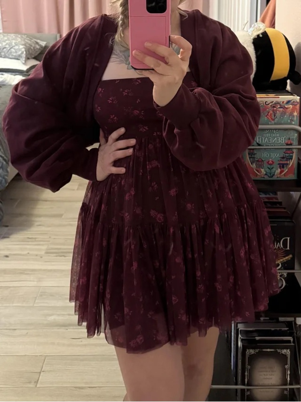 Popflex Pirouette Babydoll Dress - Fleur d'amour - Picture 3 of 11